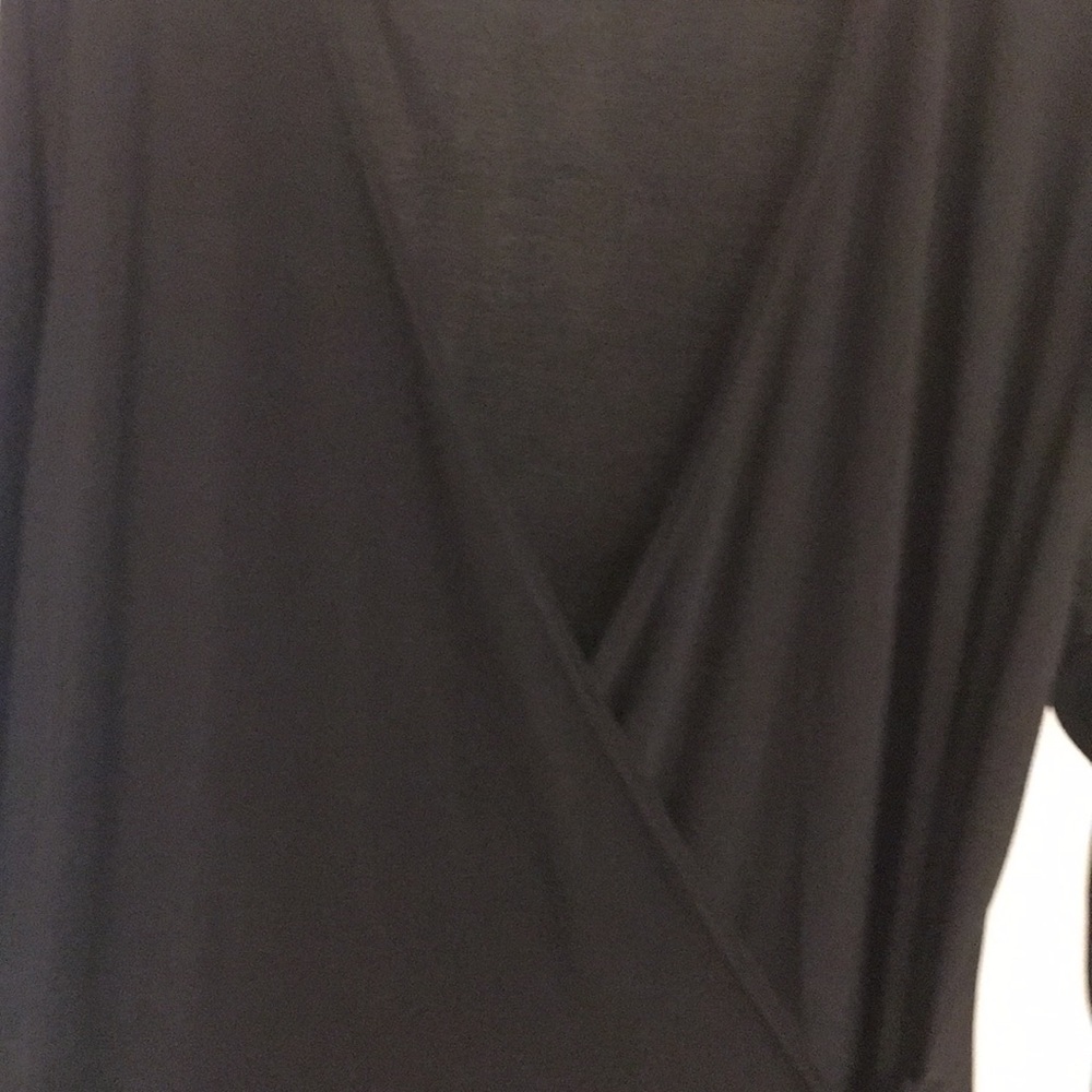 Black wrap dress